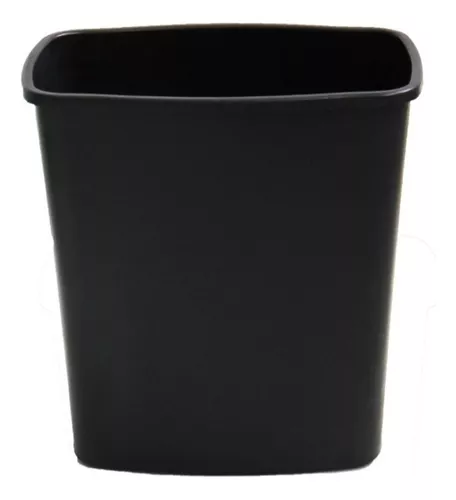 CESTO DE BASURA RECTANGULAR COLOR NEGRO