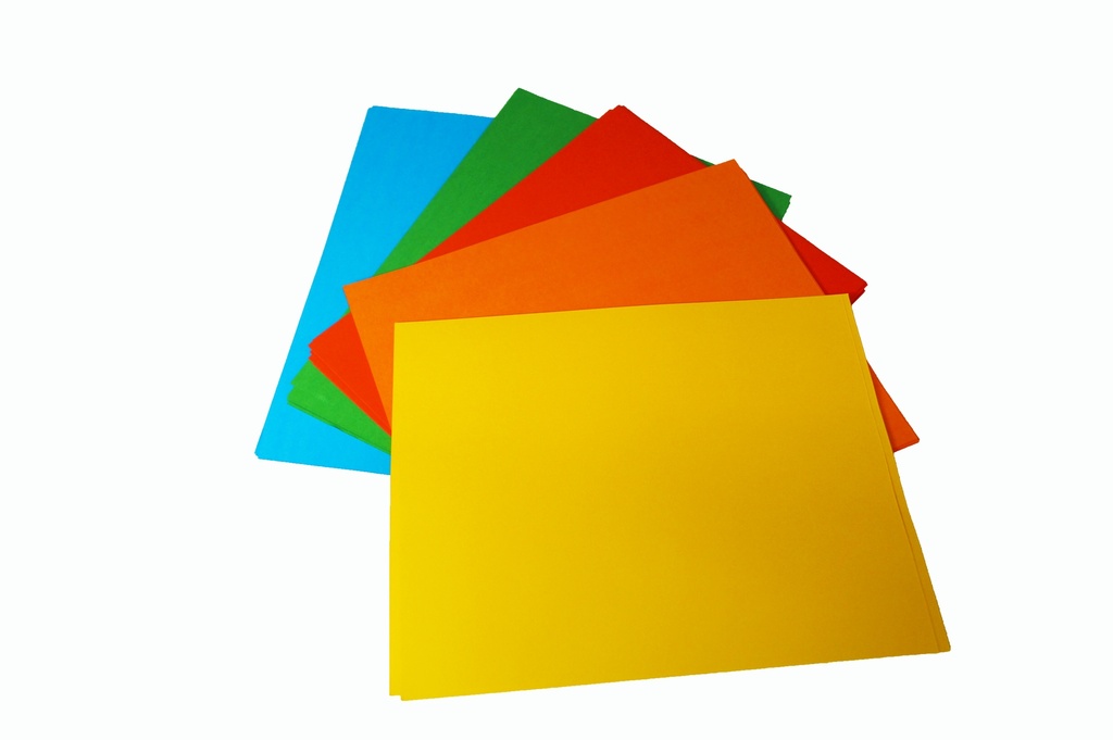 HOJAS SUELTAS DE COLORES TAMAÑO CARTA  80  PZ