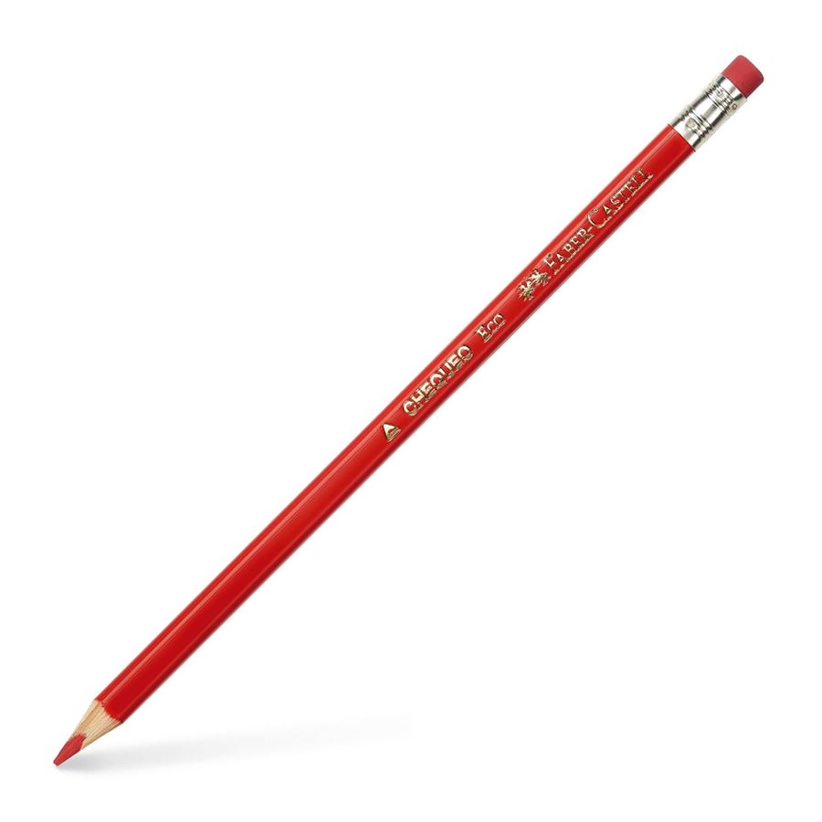 LÁPIZ ROJO CON GOMA MARCA FABER CASTELL