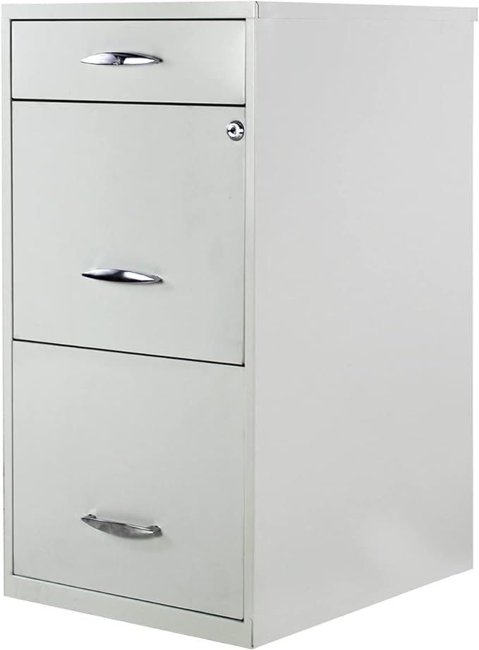  ORGANIZADOR DE ESCRITORIO METÀLICO 3 CAJONES COLOR BLANCO 
