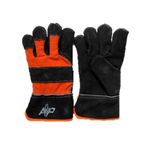 [GUMCNNA] GUANTE MUSTANG COLOR NEGRO CON TELA NARANJA GUMCNNA 