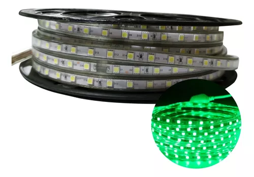  TIRA LED ROLLO 50 MTS EXTERIOR COLOR VERDE 