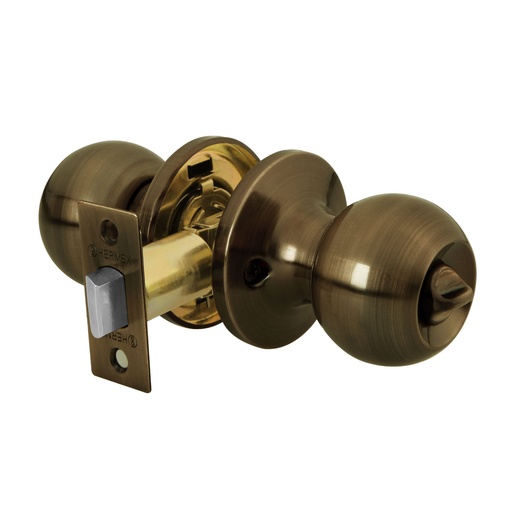 CERRADURA TIPO ESFERA TUBULAR, BAÑO, ANTIGUO, HERMEX  